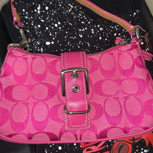 Coach Handbags - Pink Coach bag Authentic Wristlet
